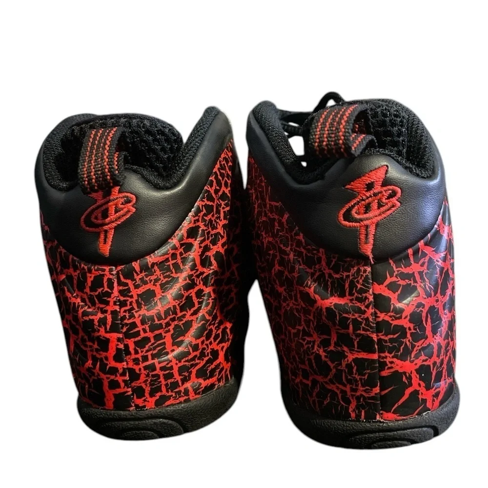 NIKE Little Posite One Lava Kids Foamposite Sneakers
